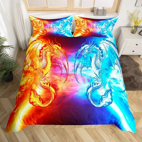 Vista 14 de Feelyou Juego de ropa de cama con patrón de sushi, funda de edredón de estilo japonés para niños, niñas, adolescentes, funda de edredón con temática