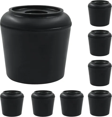 Vista 14 de BokWin Tapas para patas de silla, 16 unidades, 1/2 pulgada, color negro