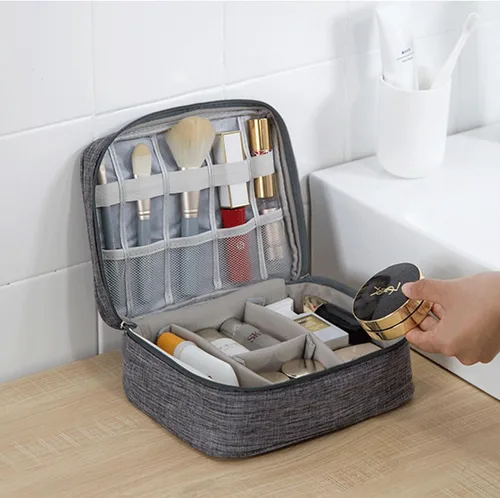 Vista 8 de Estuche Organizador Pequeño para Dispositivos Electrónicos USB Cargador Accesorios Ratón Cable de Teléfono Tarjeta SD Banco de Energía Auriculares