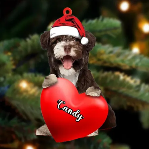 Vista 109 de Adornos de Navidad personalizados para perros, nombre personalizado, adorno de Malamute de Alaska, adornos acrílicos, regalos de Navidad, amantes