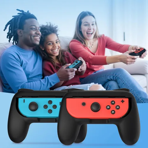 Vista 50 de FASTSNAIL Grips Compatible with Nintendo Switch for Joy Con & OLED Model for Joycon, Wear-resistant Handle Kit Compatible with Joy Cons Controllers