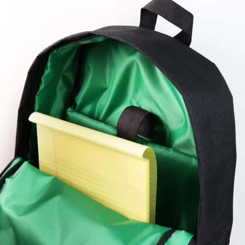 Vista 2 de W-POWER JDM Bride Racing Mochila de viaje para laptop con parte inferior marrón con correas de arnés ajustables (ASIMO-BK)