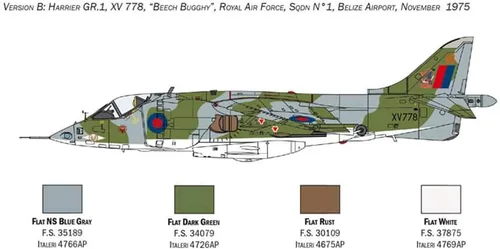 Vista 4 de Italeri Hawker Harrier GR.I
