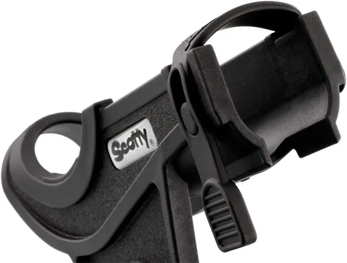 Vista 4 de Scotty Baitcaster/Spinning Rod Holder Negro con 244 Flush Deck Mount, Pequeño (0281-BK) accesorios de ciclismo-electrónica