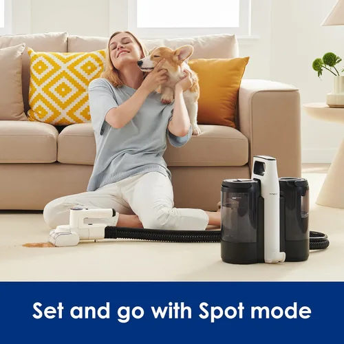 Vista 2 de Tineco CARPET ONE Spot Essentials - Limpiador inteligente inalámbrico para alfombras y tapicería, portátil, ligero, funcionamiento silencioso