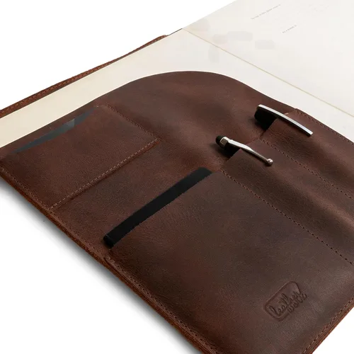 Vista 3 de Moleskine - Funda (8.5 x 11 pulgadas) Cartera ejecutiva para negocios, planificador personal para hombres y mujeres, cuero de grano completo, hecho