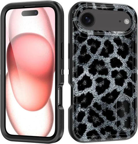 Vista 111 de Funda para iPhone Air con soporte integrado, a prueba de golpes, polvo y caídas, 3 capas, grado militar, funda protectora para iPhone Air de 6.5