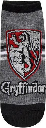 Vista 2 de Harry Potter Gryffindor Quidditch JuniorsMujeres Paquete de 5 Calcetines de tobillo Talla 4-10