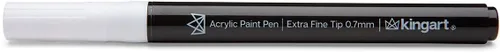 Vista 6 de KINGART PRO - Bolígrafos de pintura extra fina, punta de 0.028 in, 6 marcadores de pintura acrílica, bajo olor y secado rápido para rocas, madera