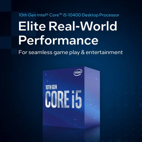 Vista 6 de Intel Core i5-10400 Procesador de escritorio 6 núcleos hasta 4.3 GHz LGA1200 (chipset Intel serie 400) 65W, número de modelo: BX8070110400