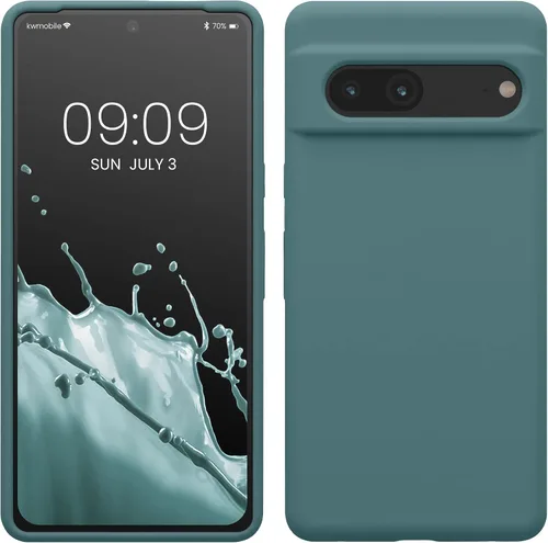 Vista 65 de kwmobile Funda compatible con Google Pixel 7 - Funda de silicona TPU con acabado suave - Piedra antigua