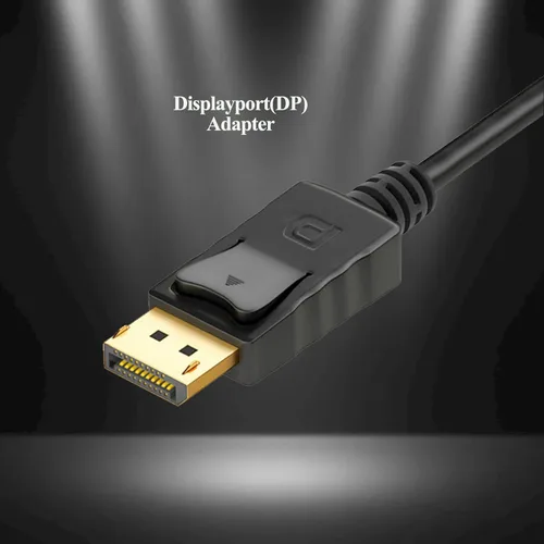 Vista 2 de Adaptador DisplayPort a VGA, DisplayPort chapado en oro para computadoras de escritorio y portátiles habilitados a convertidor VGA 1080P a 60Hz