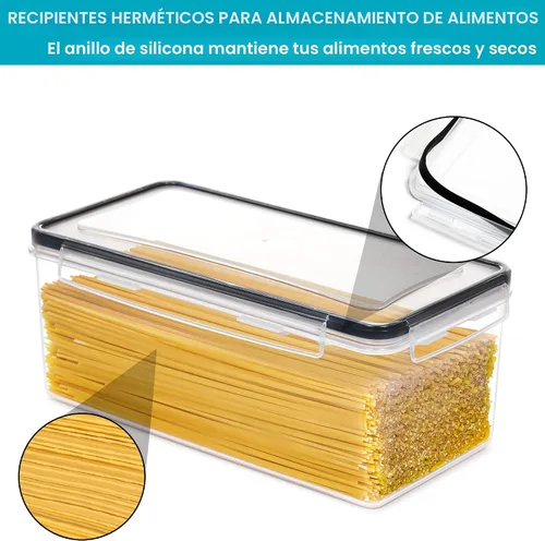 Vista 3 de Vtopmart - Recipientes de almacenamiento para pasta, paquete de 8, recipientes herméticos de 3.2L