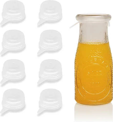 Vista 8 de Tapas elásticas de silicona extra pequeñas para botellas de vino de 1.2 a 1.5 pulgadas, botellas de condimentos, frascos, latas, paquete de 8
