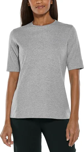 Vista 10 de Camiseta de manga corta para mujer - Protección solar UPF 50+ - Morada Negro