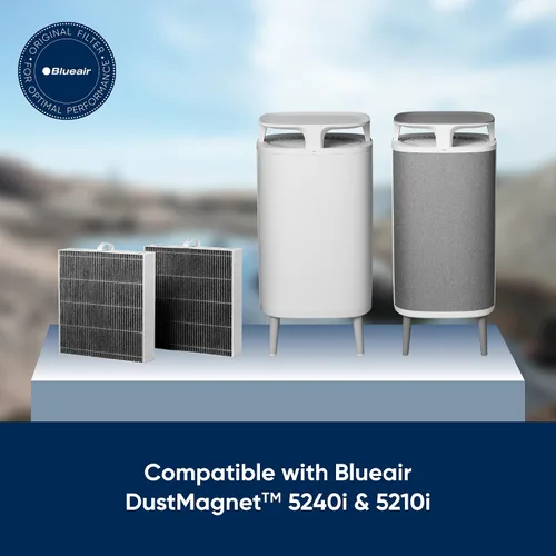 Vista 2 de BLUEAIR DustMagnet 5200 Series ComboFilter, filtro de repuesto genuino para DustMagnet 5240i, 5210i para purificadores de aire domésticos