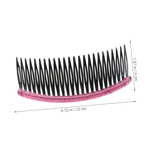 Vista 7 de 10 unids nupcial peine de pelo peine diapositiva horquilla para el cabello de las mujeres versión core