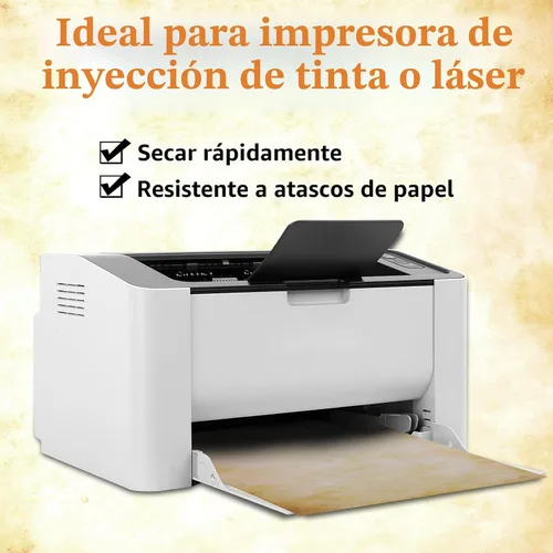 Vista 5 de 80 hojas de papel vintage, papel de impresora tamaño carta de 8.5 x 11 pulgadas, papelería antigua para escribir, papel pergamino envejecido