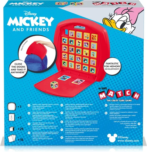 Vista 7 de Top Trumps Match Game Mickey Mouse - Juegos de mesa familiares para niños y adultos - Juego de juego y juego de memoria - Divertidos