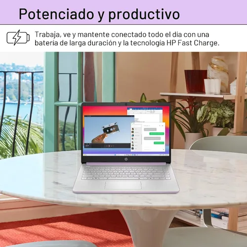 Vista 8 de HP 14 Laptop Student Business 2025 Flagship Computer, Copilot de IA, CPU Intel de 4 núcleos de 13ª generación, 16GB de RAM, 628GB de almacenamiento