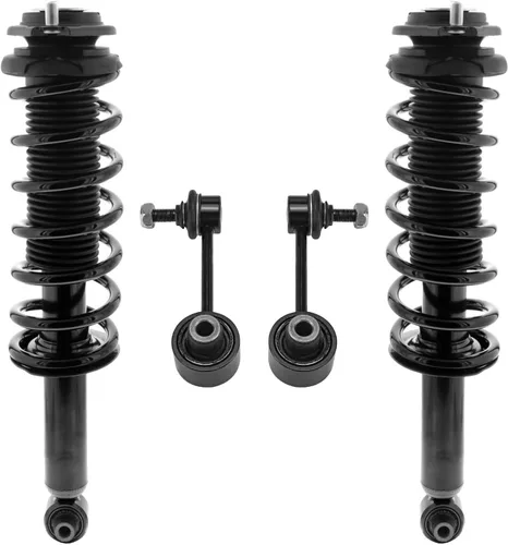 Vista 93 de Detroit Axle - 4 barras estabilizadoras de puntales delanteros para Kia Forte Koup 10-13 12-13 Forte5, puntales y barras estabilizadoras de resorte
