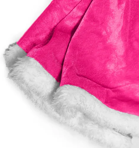Vista 6 de OPBIN - Disfraz de princesa de piel con capucha para niñas Navidad Halloween cumpleaños juego de rol cosplay