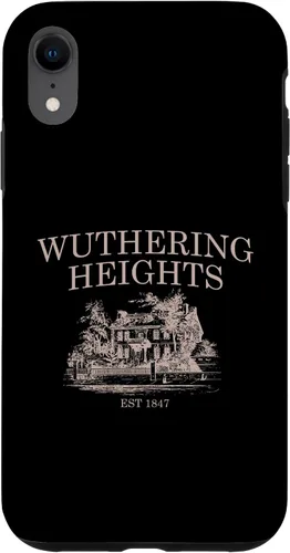 Vista 8 de iPhone 14 Cumbres borrascosas, Catherine Earnshaw y Heathcliff, funda Bronte