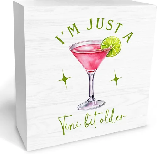 Vista 10 de Bloody Mary Bar - Letrero de madera para decoración de escritorio, regalos para amantes de los cócteles, Bloody Mary Cocktail Bloody Mary