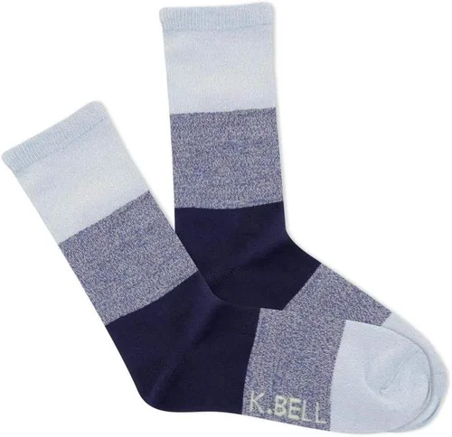 Vista 68 de K. Bell, calcetines retro varsity de lechuga para mujer Adultish (negro)