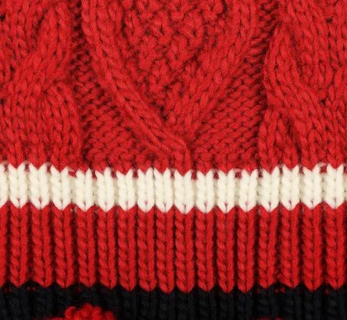 Vista 4 de Tommy Hilfiger Women's Cable With Stripe Scarf