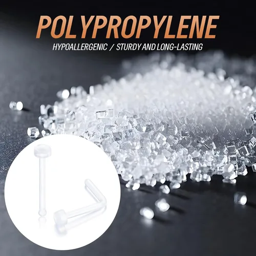 Vista 3 de Paquete de 76 Retenedores de Piercing Transparentes, Joyería Corporal Bioflex para Ceja, Labio, Septum, Nariz, Pezón, Ombligo, Lengua, Tragus Kit