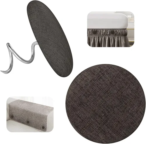 Vista 13 de Alfileres de tapicería para fundas de techo, alfileres o soportes para falda de cama, pasadores para sujetar la falda de cama en su lugar para Negro