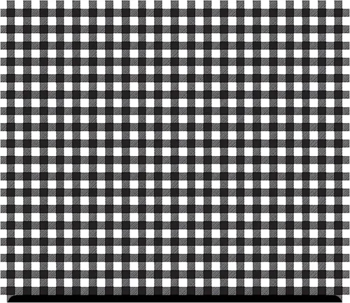 Vista 5 de HTV con estampado de día a cuadros (19.66 x 36 pulgadas) - Tablero de ajedrez B&W