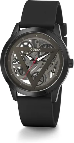 Vista 5 de GUESS Mens Trend Triangle Logo Cut-Thru 44mm Watch