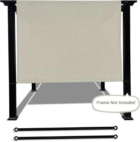 Vista 13 de Alion Home Toldo universal transpirable para pérgola – Toldo de repuesto para pérgola – Cubierta de sombra ajustable para exteriores con varillas