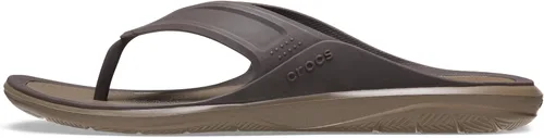 Vista 4 de Crocs Swiftwater Wave Flip Flops zapatos de hombre para la hora del baño.