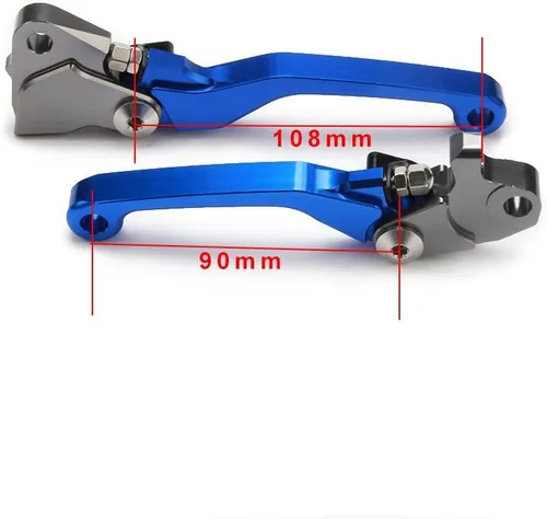 Vista 5 de JFG Racing Estriberas de motocicleta y palancas de embrague de freno para YZ125/250 2015-2025, YZ250F/YZ450F 2009-2025, YZ125X/YZ250X