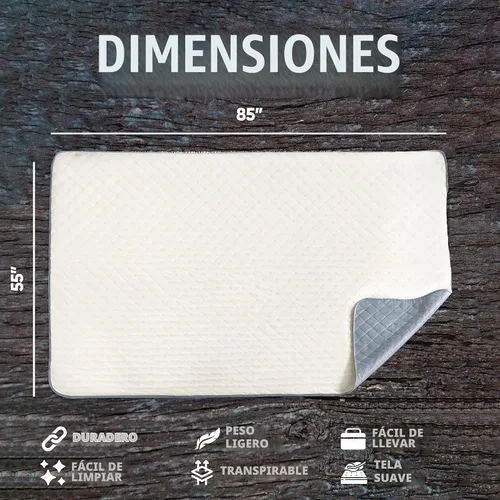 Vista 3 de EverSnug Manta Grande Impermeable para Exteriores - Forro Polar Acolchado Premium Extra Grueso, Impermeable y Resistente al Viento, Ideal