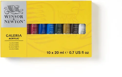 Vista 13 de Winsor & Newton Galeria - Set de pintura acrílica, 5 tubos de 60ml (2-oz), Metálico Introductory Acrylic Paint made with Professional Pigments