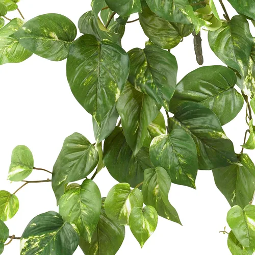 Vista 2 de Nearly Natural Plantas colgantes Pothos de 30 pulgadas, juego de tres (3) arbustos falsos para decoración de interiores del hogar, enredaderas