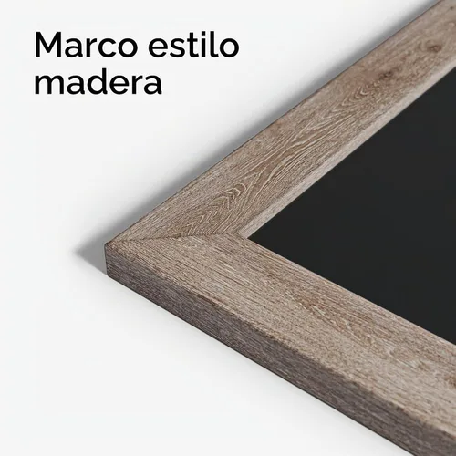 Vista 3 de U Brands - Pizarra magnética, 36 x 23 pulgadas, marco de madera rústica (4549U00-01)