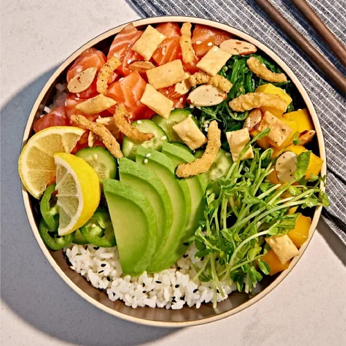 Vista 5 de Fresh Gourmet Asian Fusion Crunch - Bolsa de 3.5 onzas, individual Wonton de ajo y jengibre, cebollas crujientes, almendras en rodajas Ensaladas