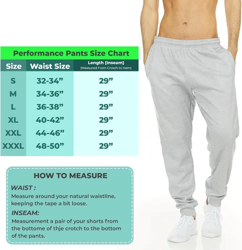 Vista 6 de DARESAY Paquete de 3 pantalones deportivos de entrenamiento para hombre con bolsillos, pantalones deportivos con parte inferior abierta para correr
