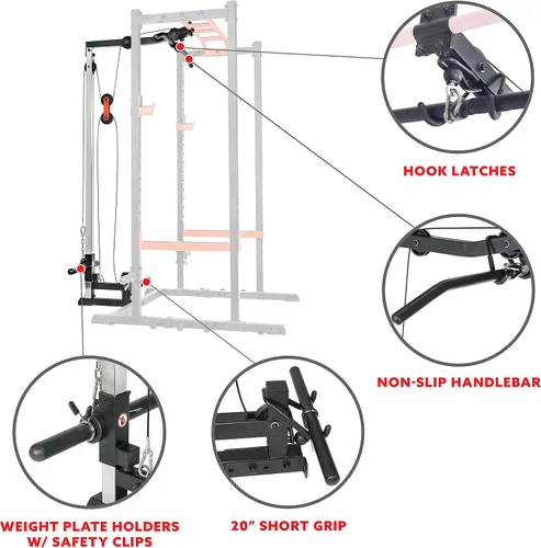 Vista 16 de Sunny Health & Fitness Power Zone - Jaula de potencia