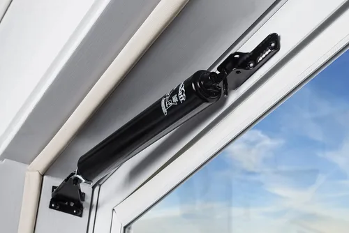 Vista 8 de Wright Products - Pantalla neumática ligera y cierrapuertas de tormenta, negro