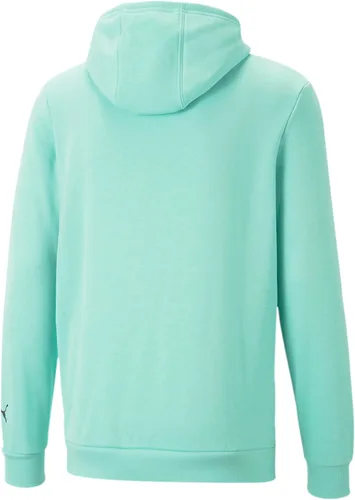 Vista 2 de PUMA Sudadera con capucha estándar de forro polar Mercedes AMG Essentials para hombre