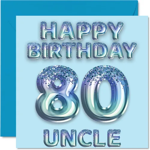 Vista 258 de Stuff4 Tarjeta de primer cumpleaños para niños, globo de fiesta con purpurina azul, tarjetas de feliz cumpleaños para niño de 1 año, nieto, hijo, 57