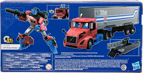 Vista 6 de Hasbro Transformers Generations Leader Class Figurine Volvo VNR 300 Optimus Prime 7.1 in