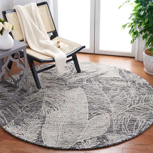 Vista 20 de SAFAVIEH Metro Collection - Alfombra de pasillo de 2 pies 3 pulgadas x 9 pies, beige y marfil, lana botánica hecha a mano, ideal para zonas de alto