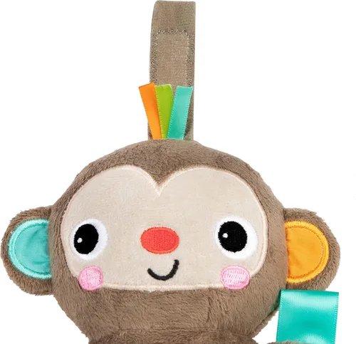 Vista 5 de Bright Starts Pull, Play & Boogie - Juguete de actividad musical para cochecito - Mono, unisex, recién nacido +